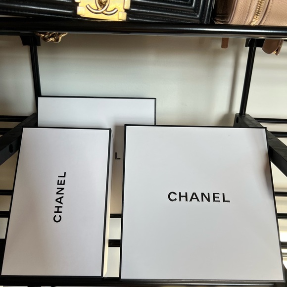 2 medium size Chanel boxes and 1 small Chanel box - Picture 1 of 2